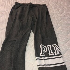 Grey PINK sweatpants
